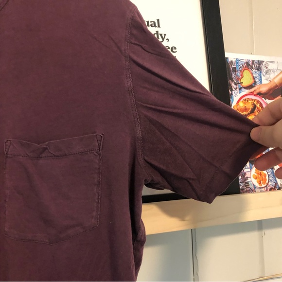 Vintage Fossil brand Pocket T-Shirt in Plum/Purple - Picture 7 of 8